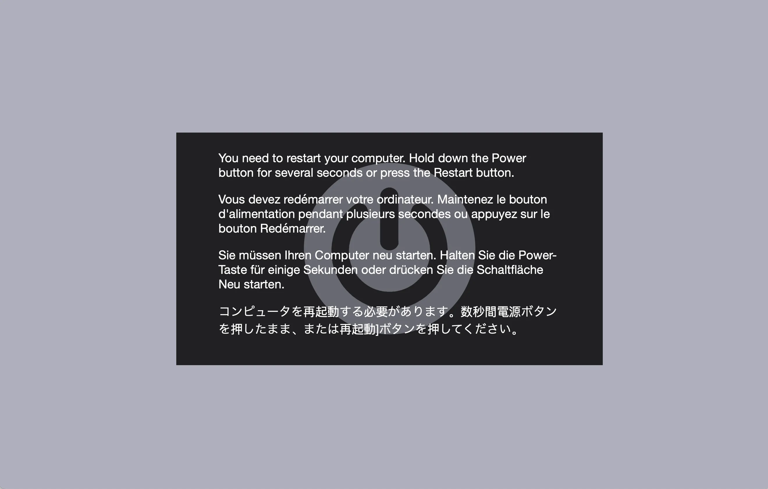 macOS Kernel Panic